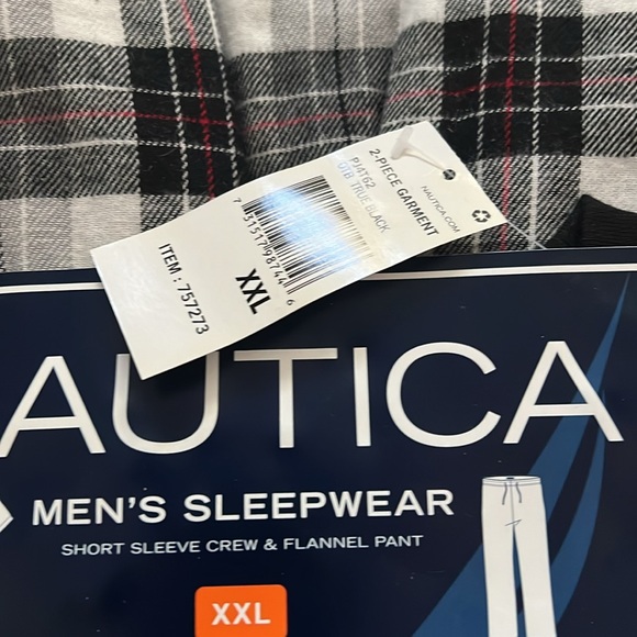 Short sleeve crew and flannel pant pajama - Picture 2 of 4